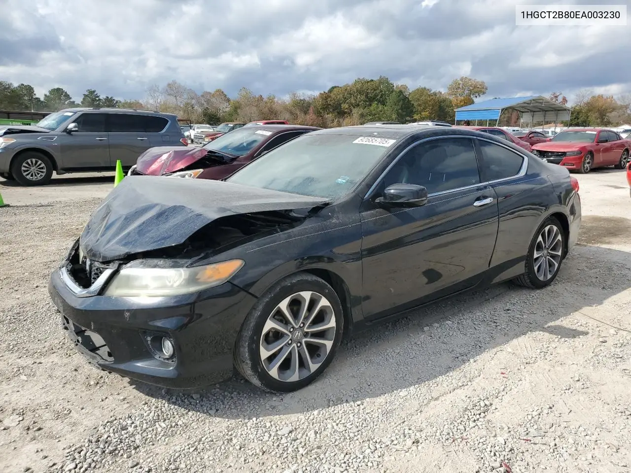 1HGCT2B80EA003230 2014 Honda Accord Exl