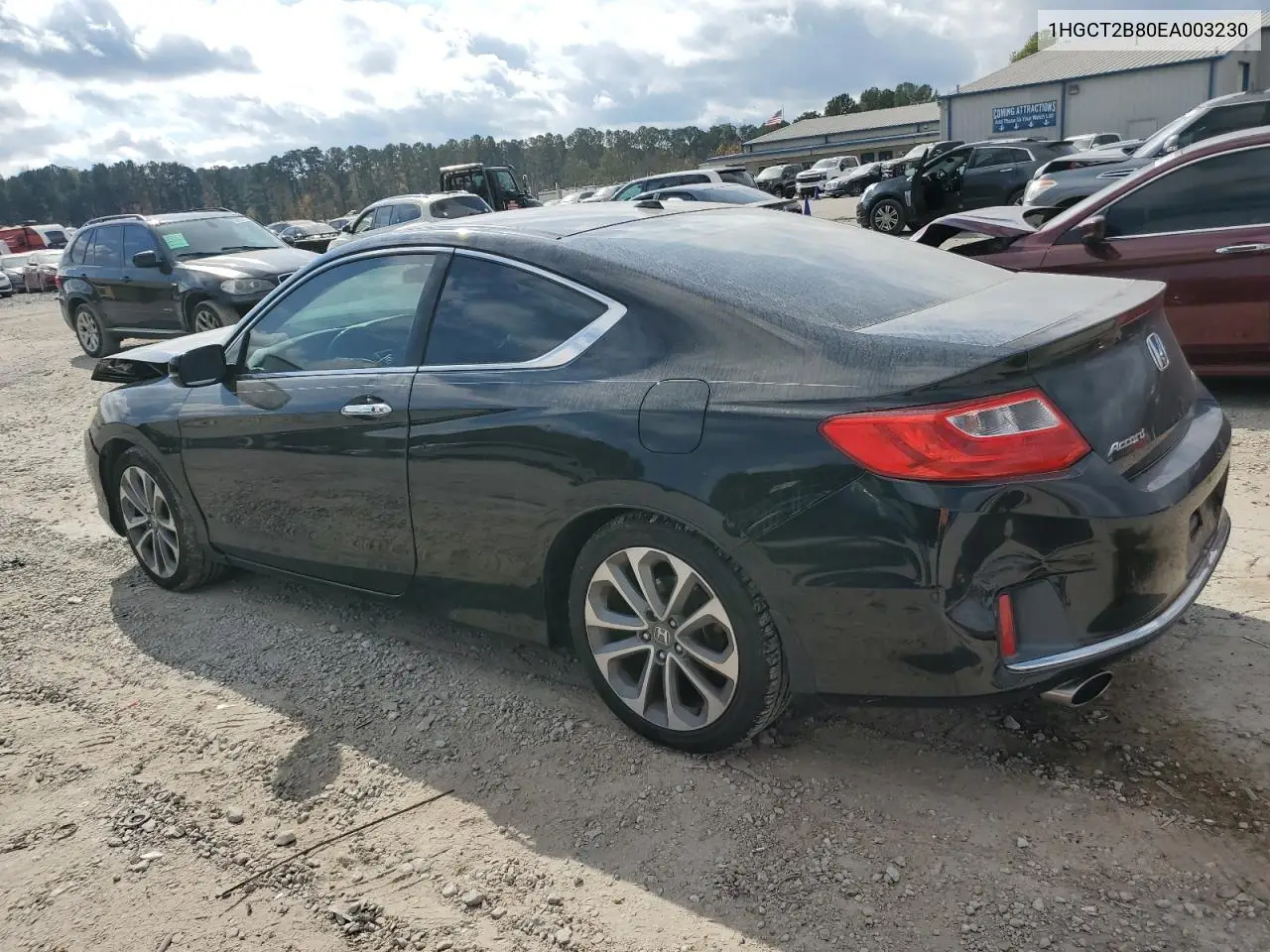 1HGCT2B80EA003230 2014 Honda Accord Exl