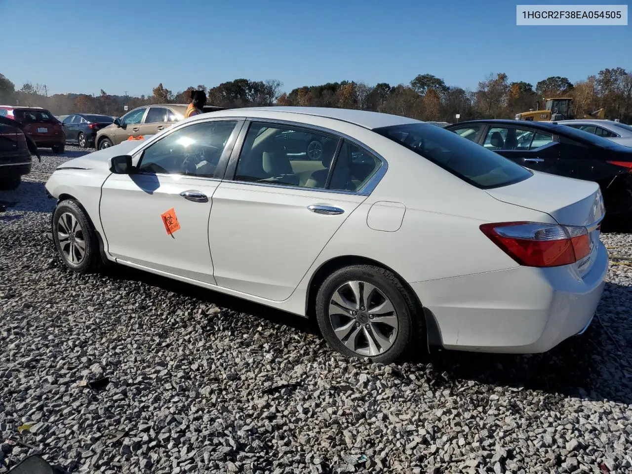 1HGCR2F38EA054505 2014 Honda Accord Lx