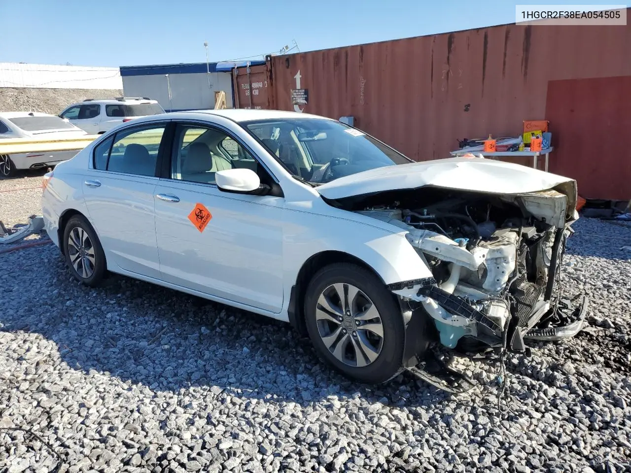 1HGCR2F38EA054505 2014 Honda Accord Lx