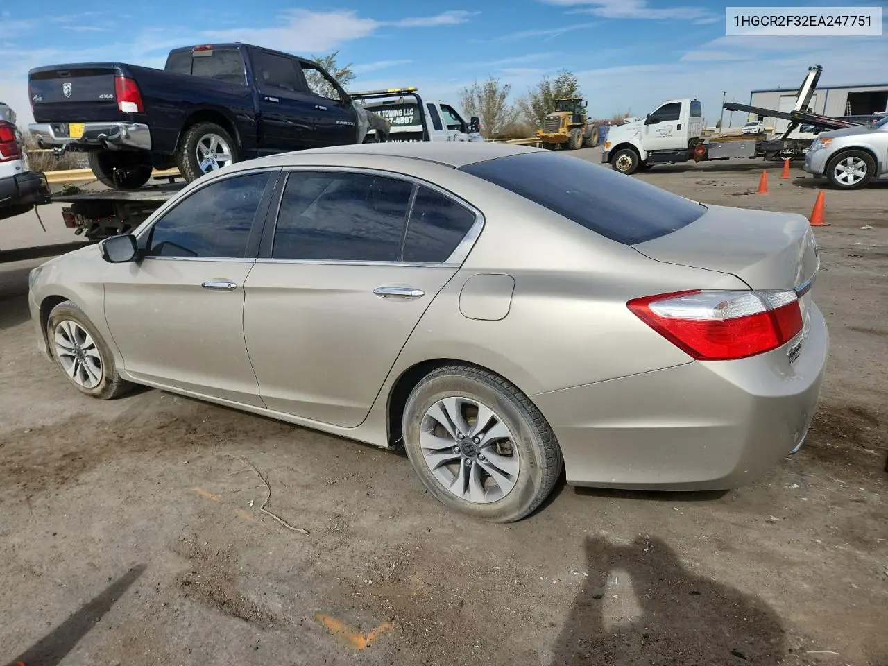 1HGCR2F32EA247751 2014 Honda Accord Lx
