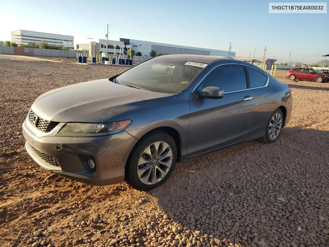 1HGCT1B75EA003032 2014 Honda Accord Ex