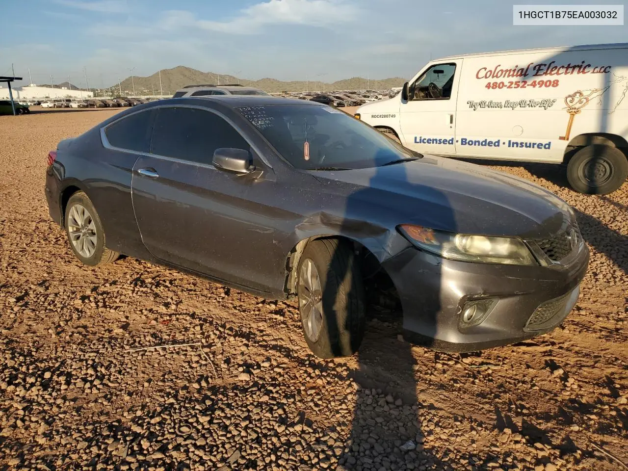 1HGCT1B75EA003032 2014 Honda Accord Ex