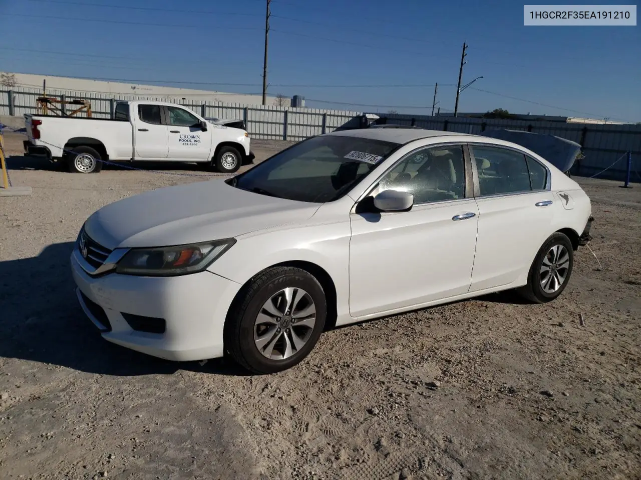 1HGCR2F35EA191210 2014 Honda Accord Lx