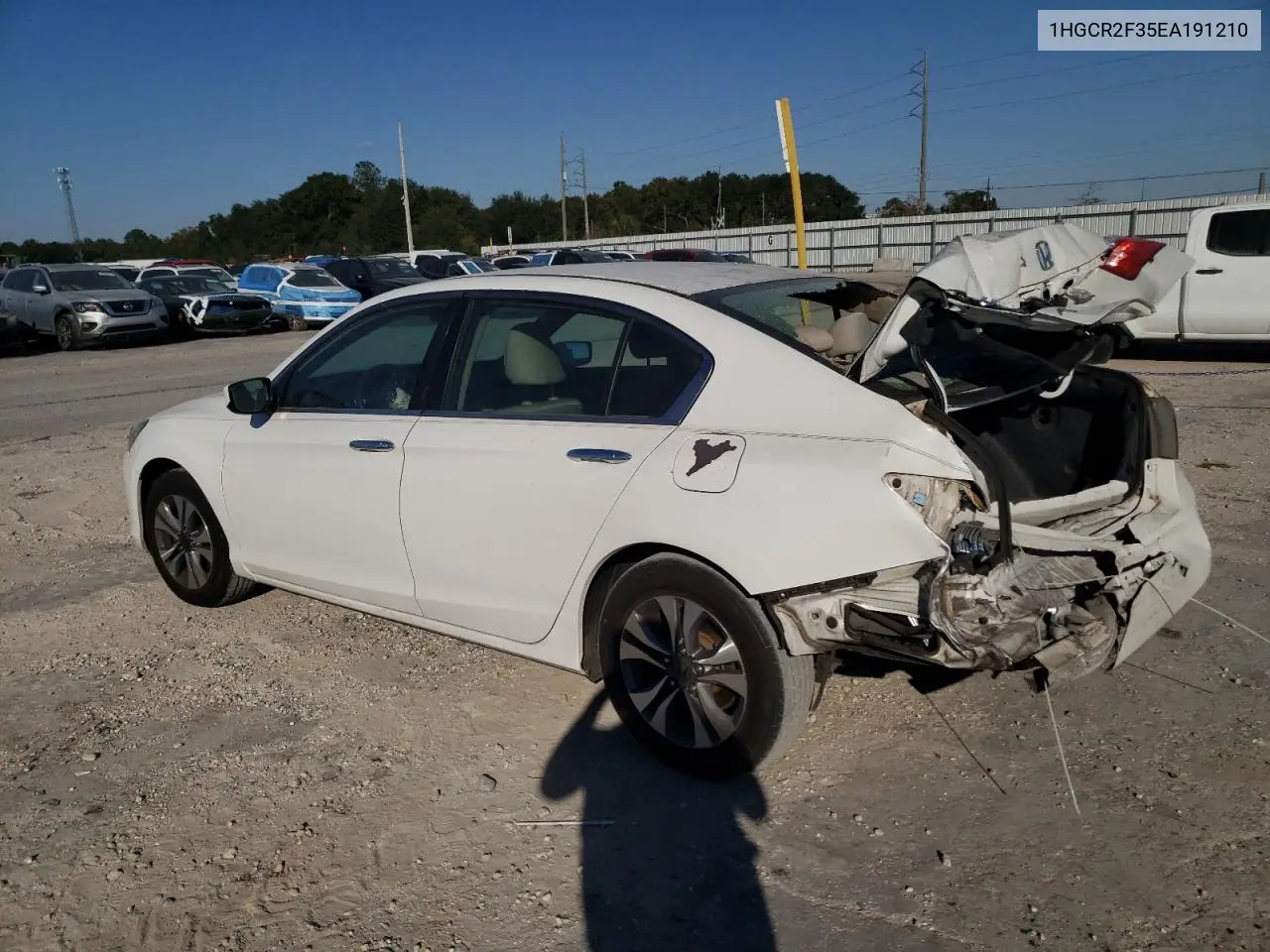 1HGCR2F35EA191210 2014 Honda Accord Lx