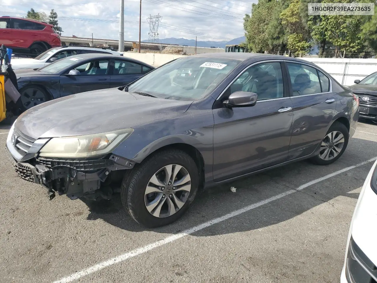 1HGCR2F39EA273635 2014 Honda Accord Lx