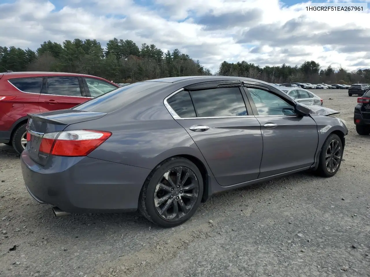 1HGCR2F51EA267961 2014 Honda Accord Sport