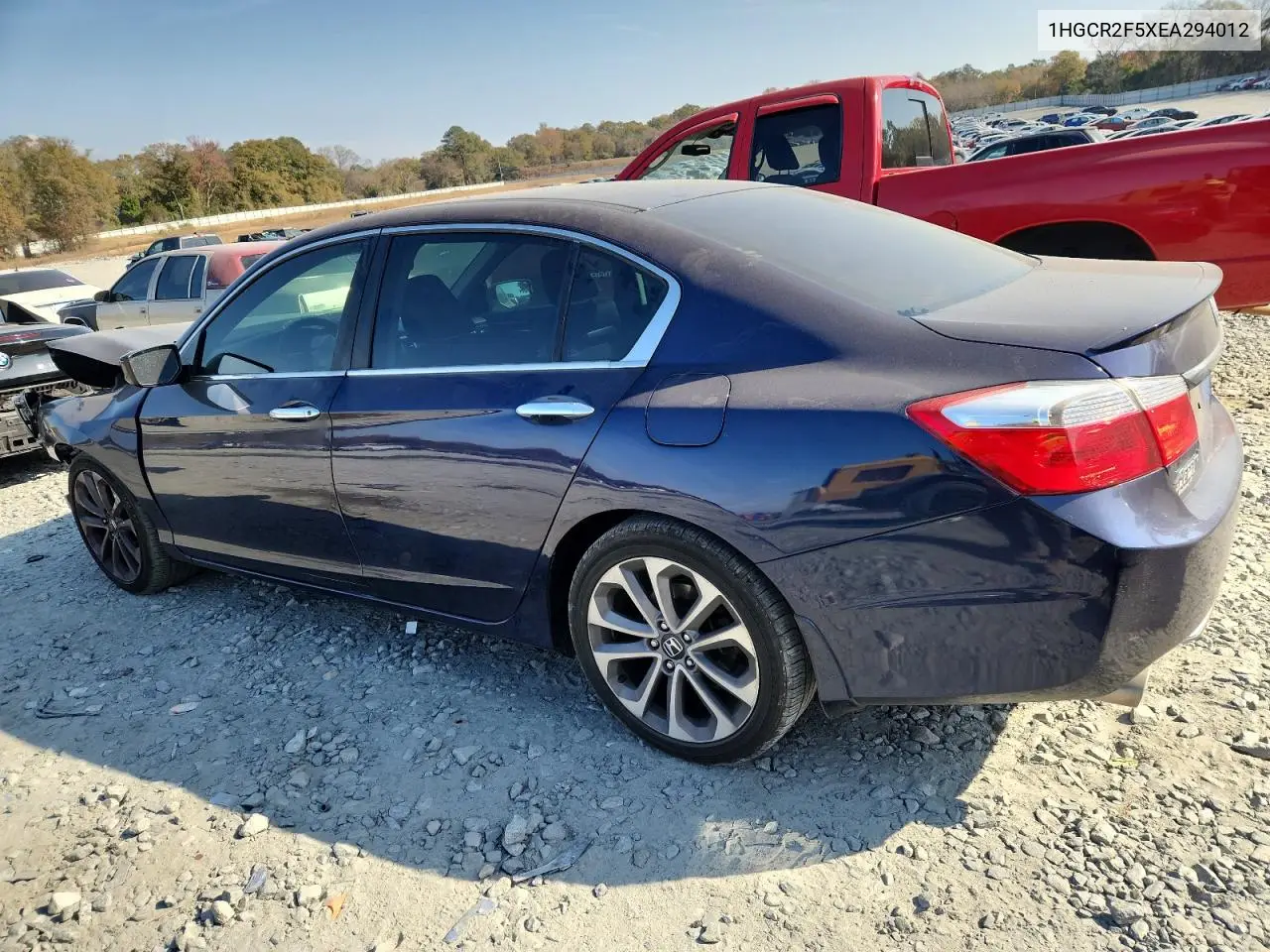 1HGCR2F5XEA294012 2014 Honda Accord Sport
