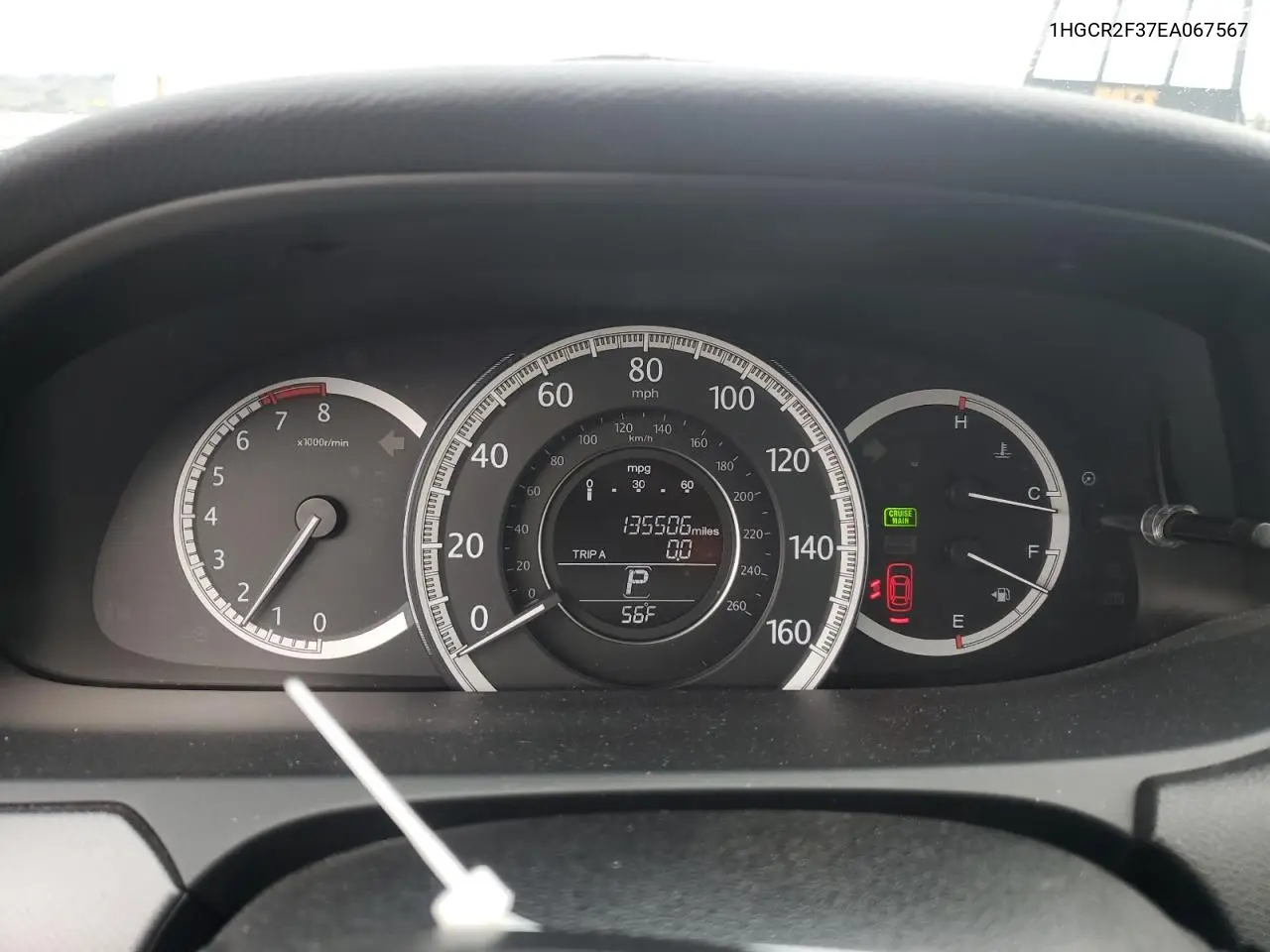 1HGCR2F37EA067567 2014 Honda Accord Lx
