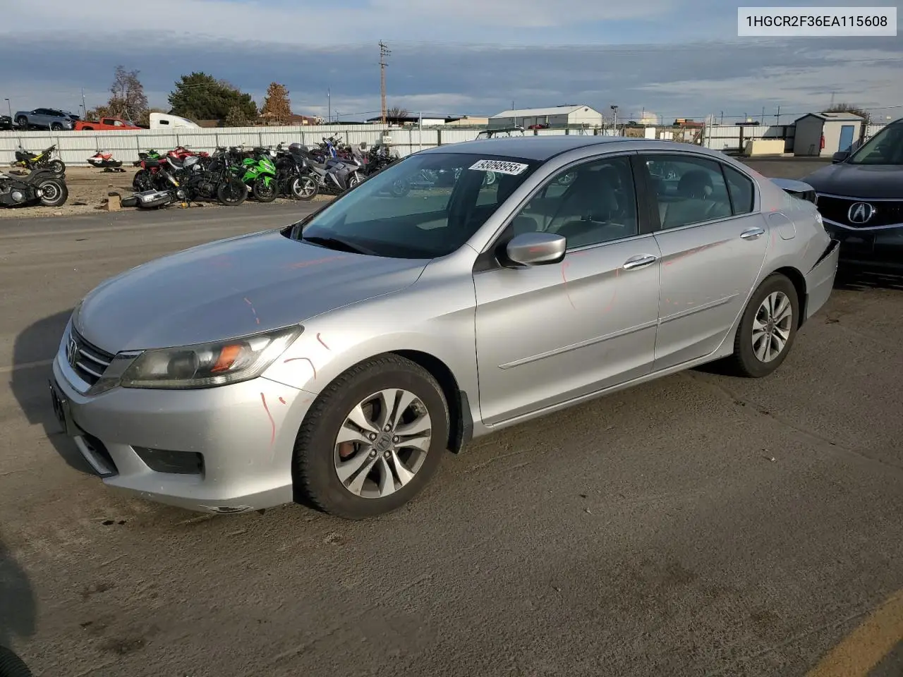 1HGCR2F36EA115608 2014 Honda Accord Lx