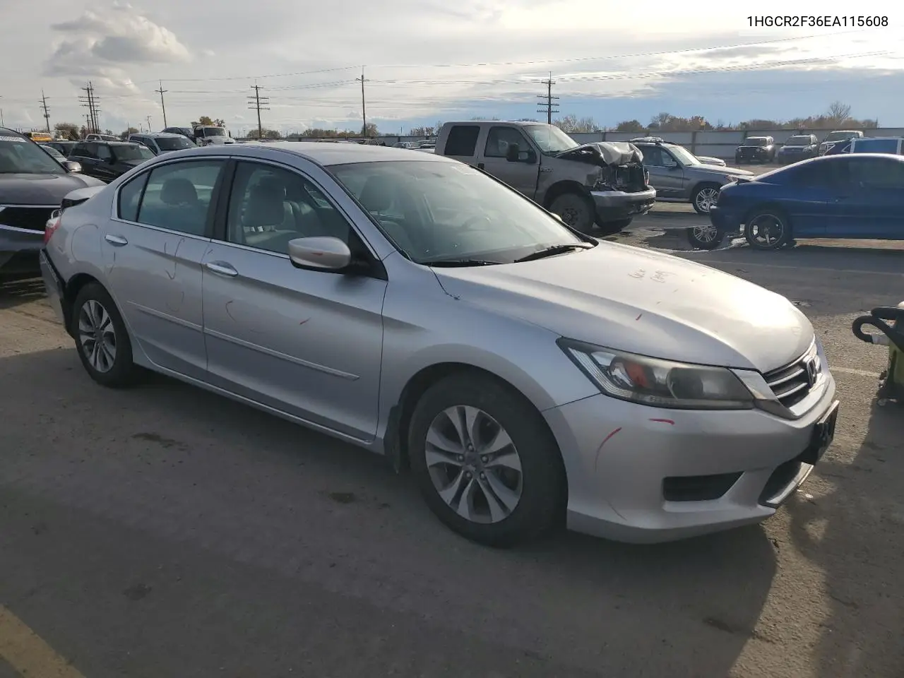 1HGCR2F36EA115608 2014 Honda Accord Lx