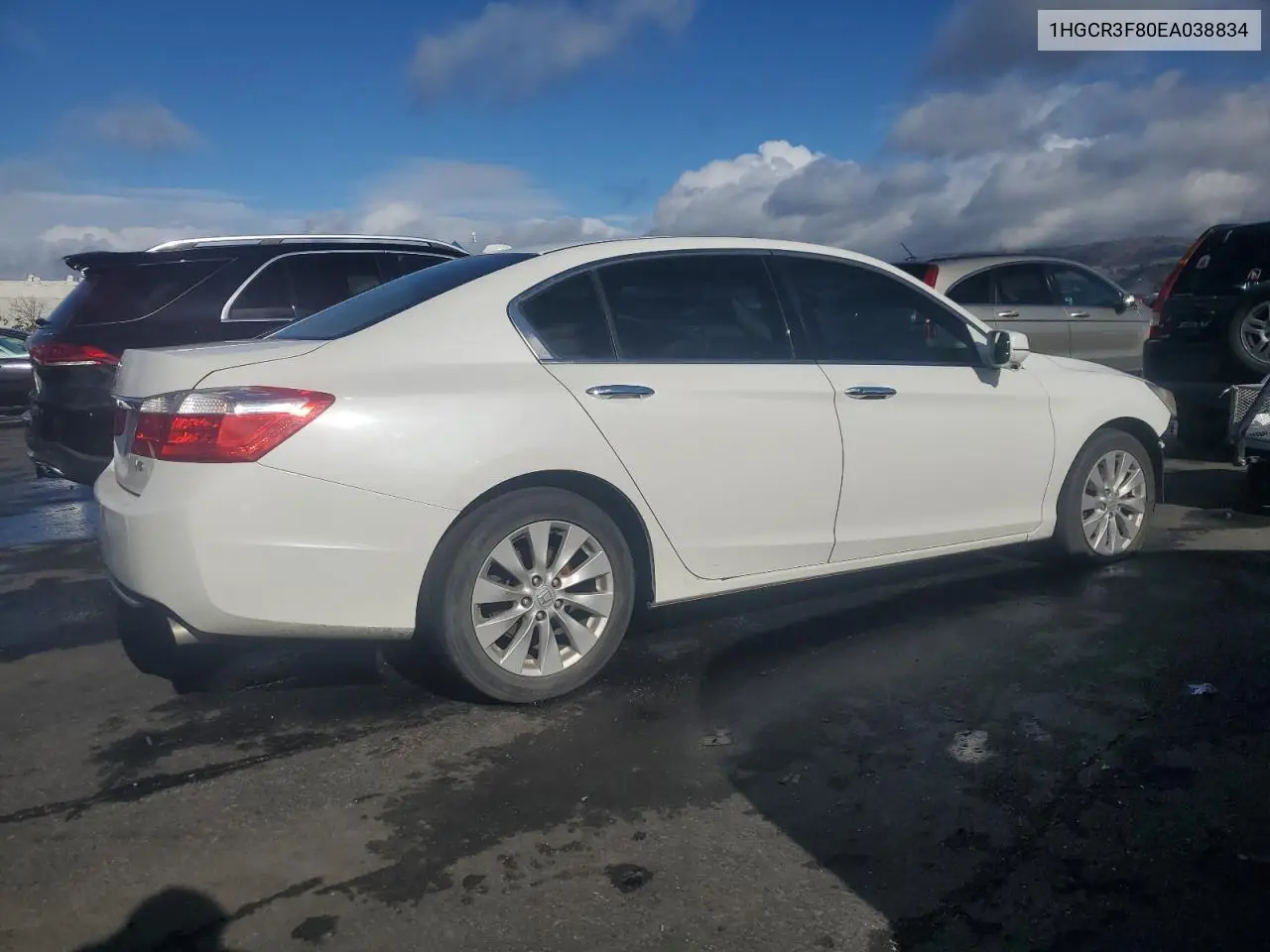 1HGCR3F80EA038834 2014 Honda Accord Exl