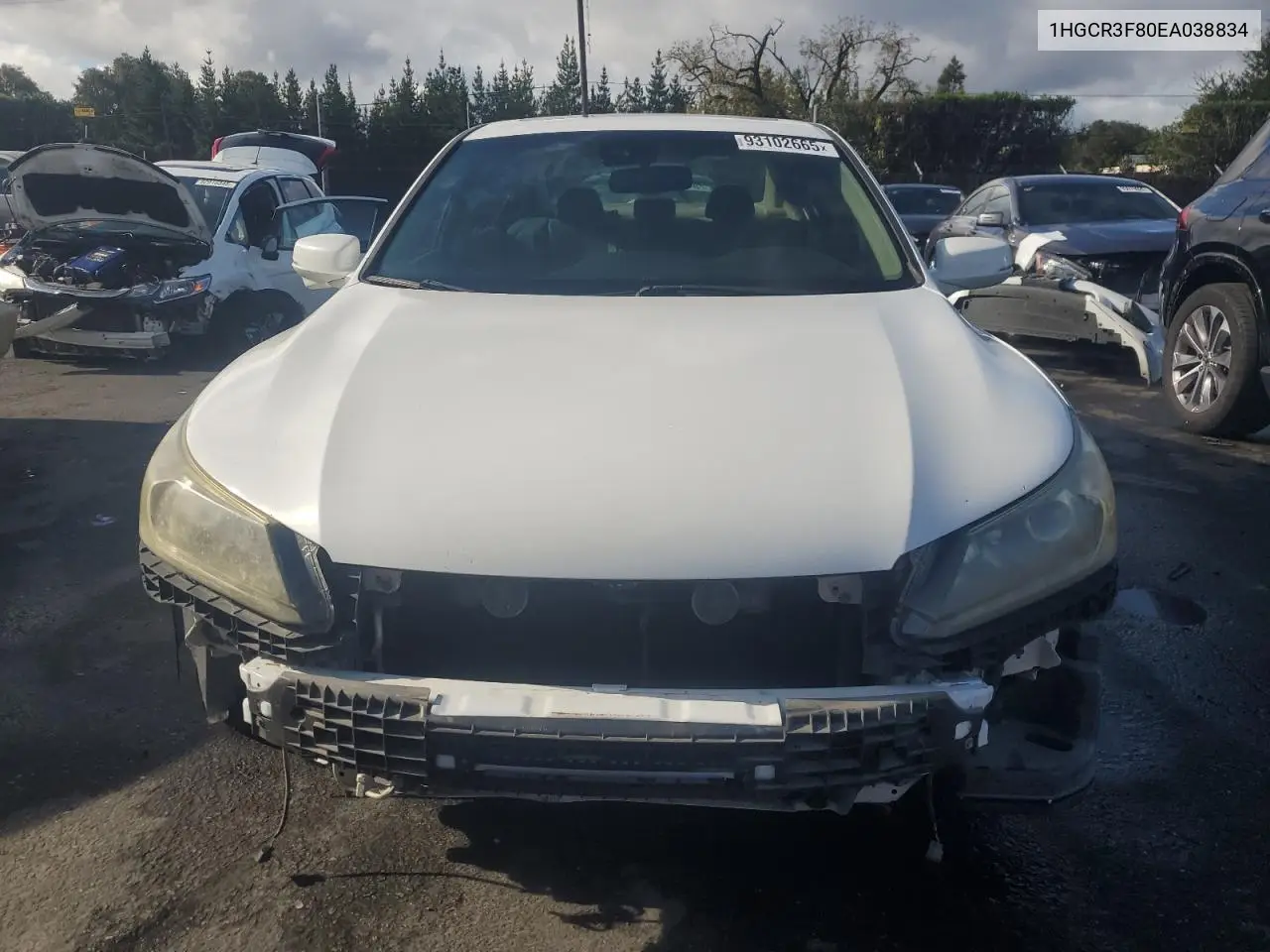 1HGCR3F80EA038834 2014 Honda Accord Exl