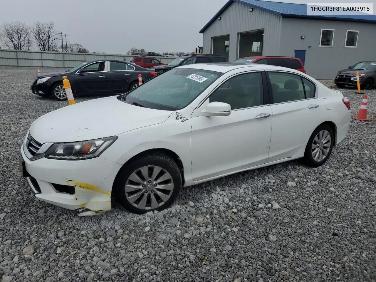 1HGCR3F81EA003915 2014 Honda Accord Exl