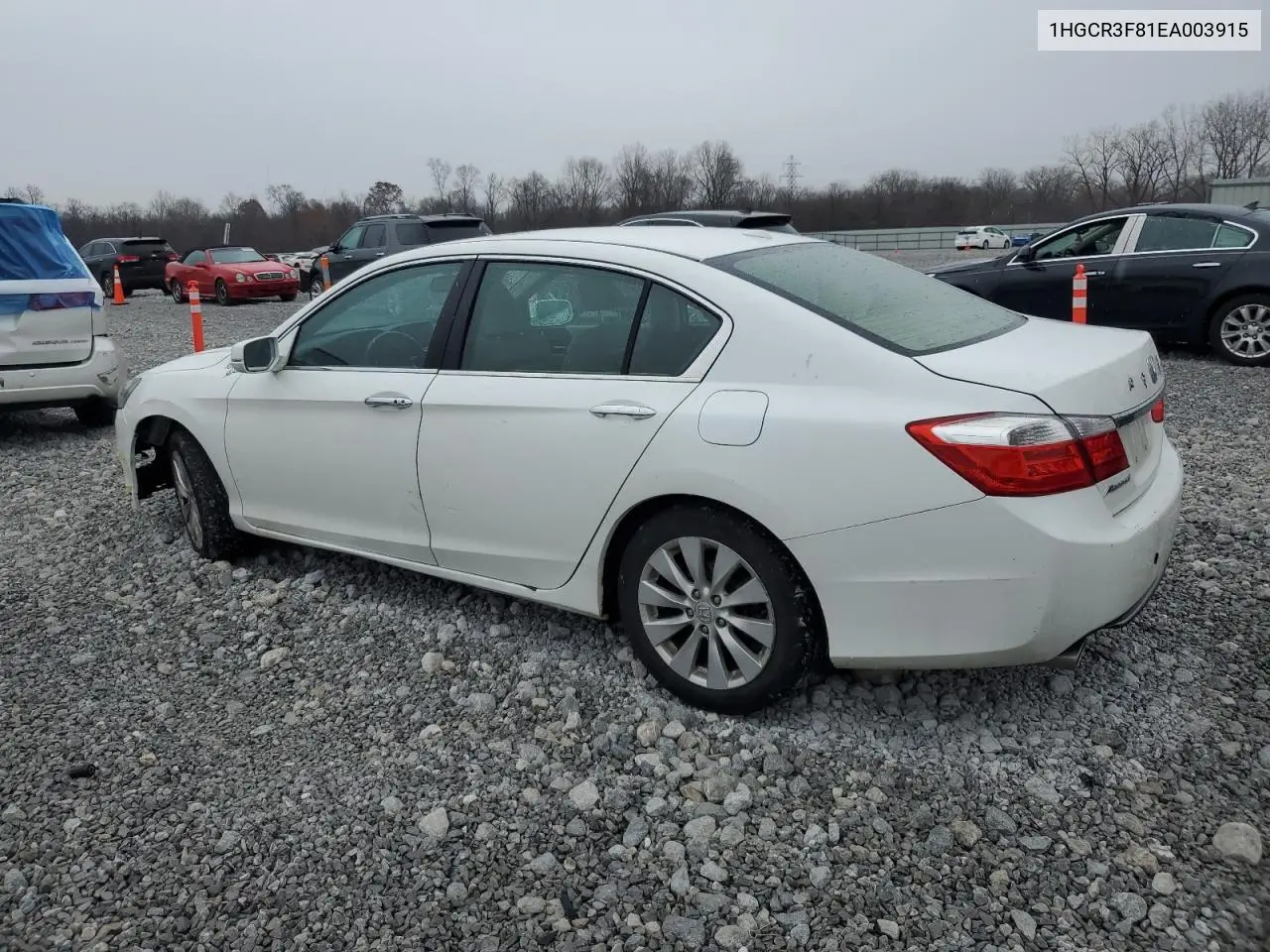 1HGCR3F81EA003915 2014 Honda Accord Exl