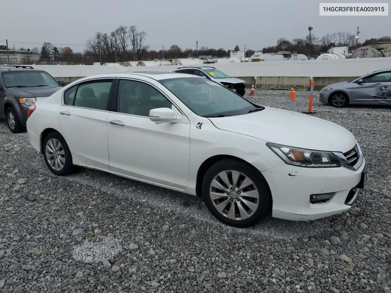 1HGCR3F81EA003915 2014 Honda Accord Exl