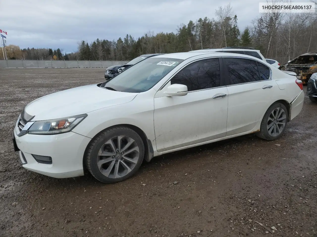 1HGCR2F56EA806137 2014 Honda Accord Sport