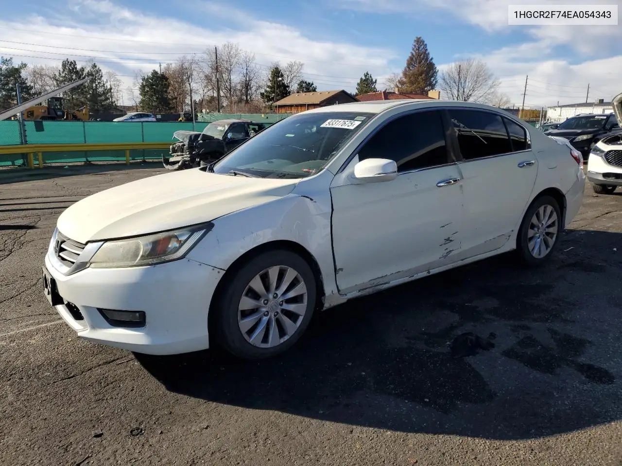 1HGCR2F74EA054343 2014 Honda Accord Ex