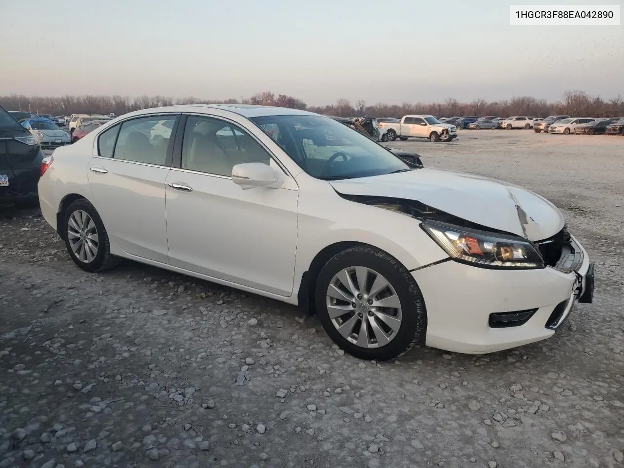 1HGCR3F88EA042890 2014 Honda Accord Exl