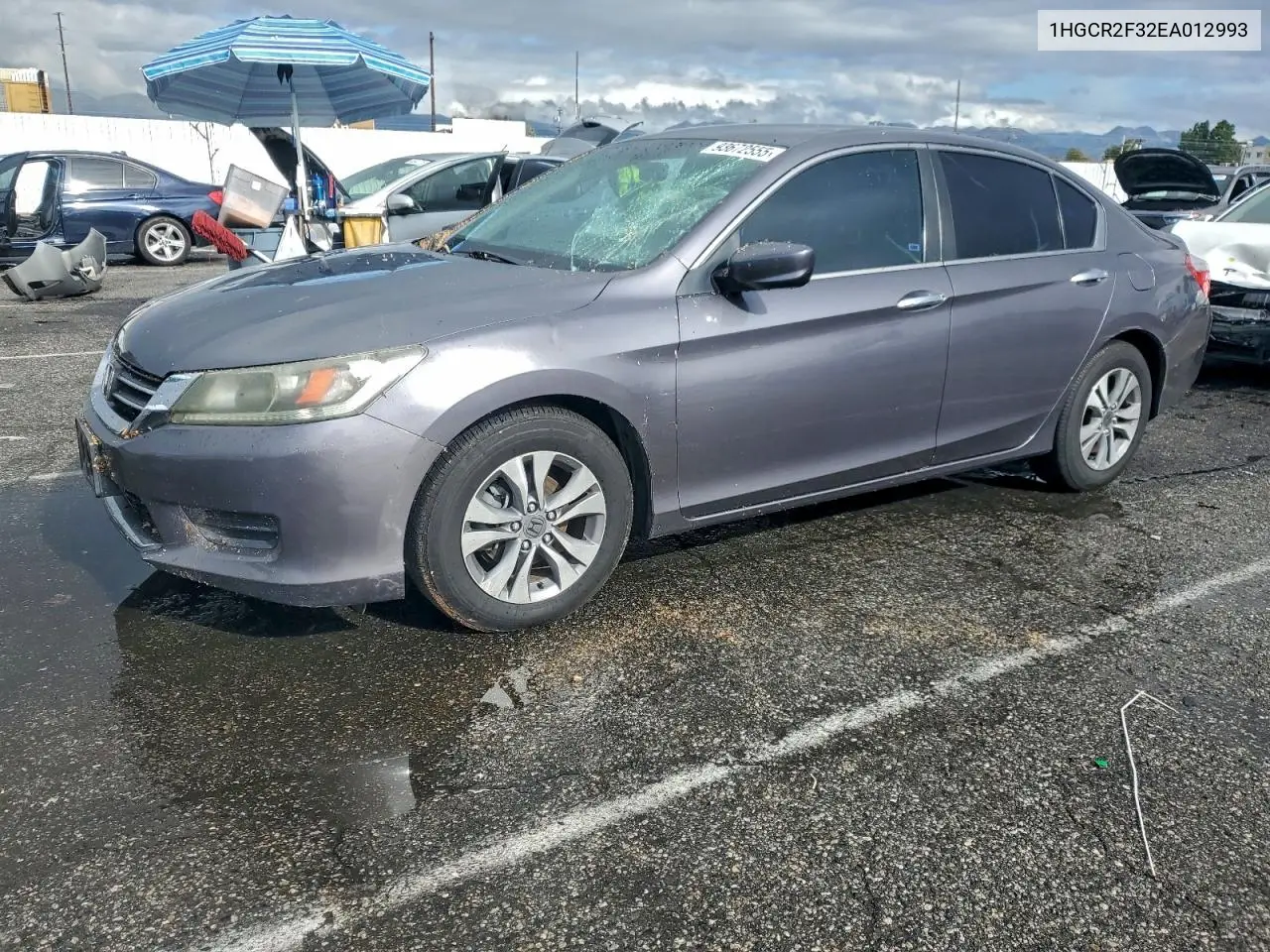 1HGCR2F32EA012993 2014 Honda Accord Lx