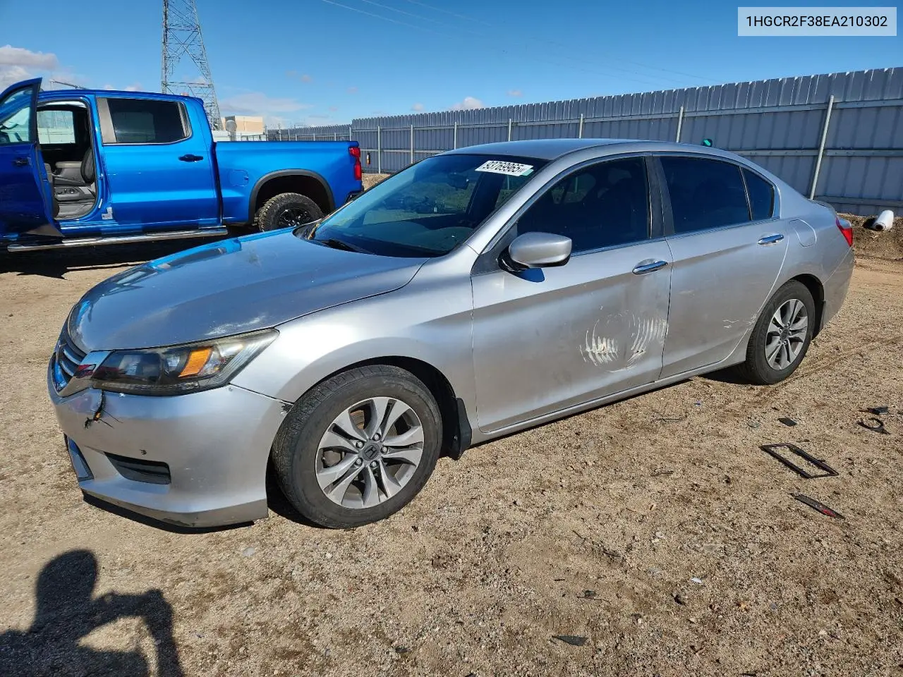 1HGCR2F38EA210302 2014 Honda Accord Lx