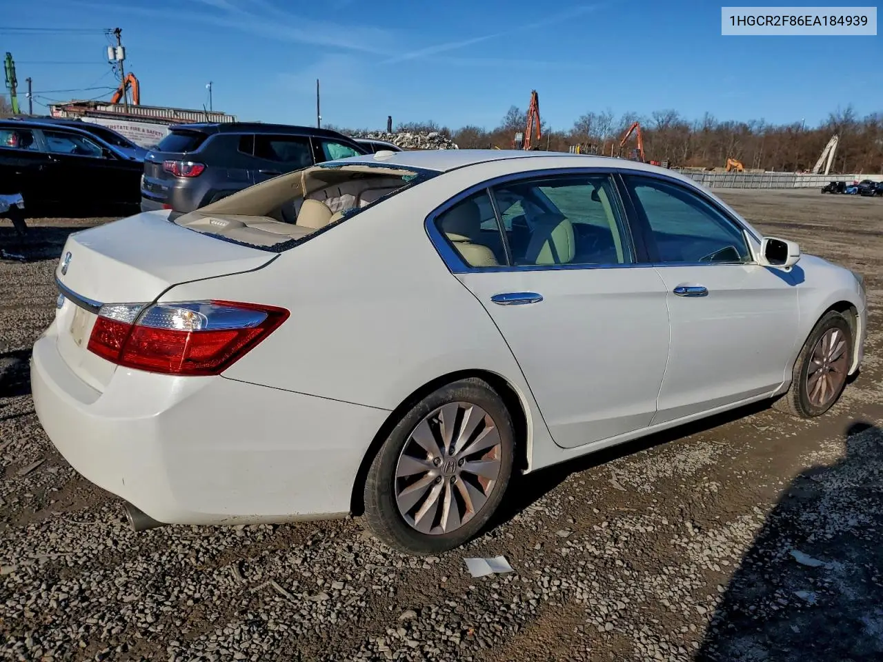 1HGCR2F86EA184939 2014 Honda Accord Exl