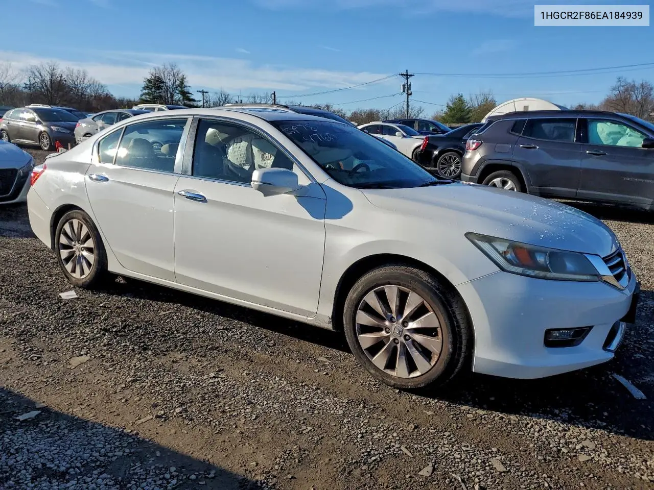 1HGCR2F86EA184939 2014 Honda Accord Exl