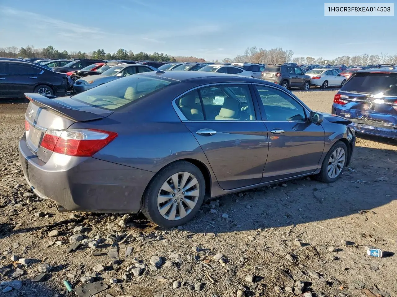 1HGCR3F8XEA014508 2014 Honda Accord Exl
