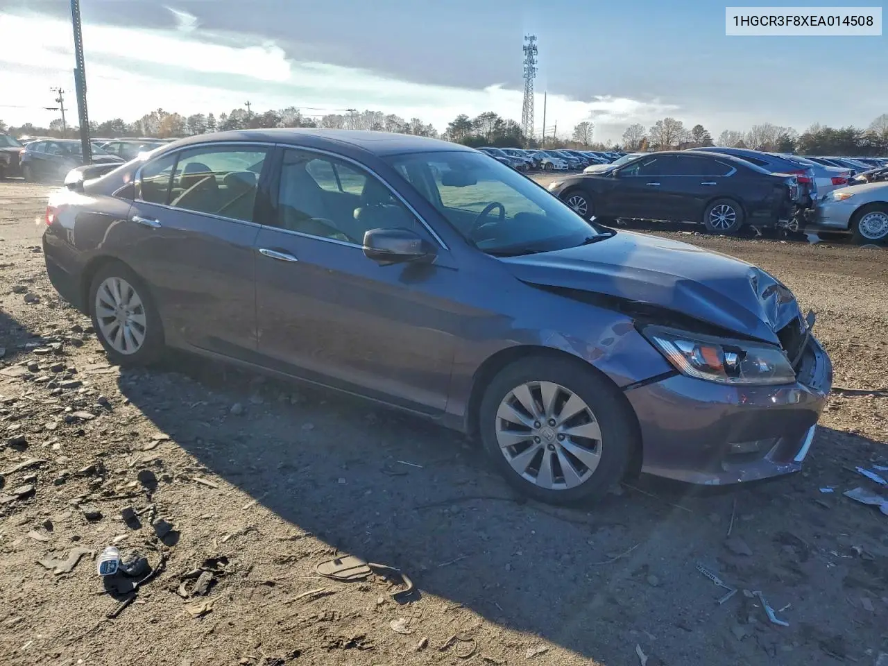 1HGCR3F8XEA014508 2014 Honda Accord Exl