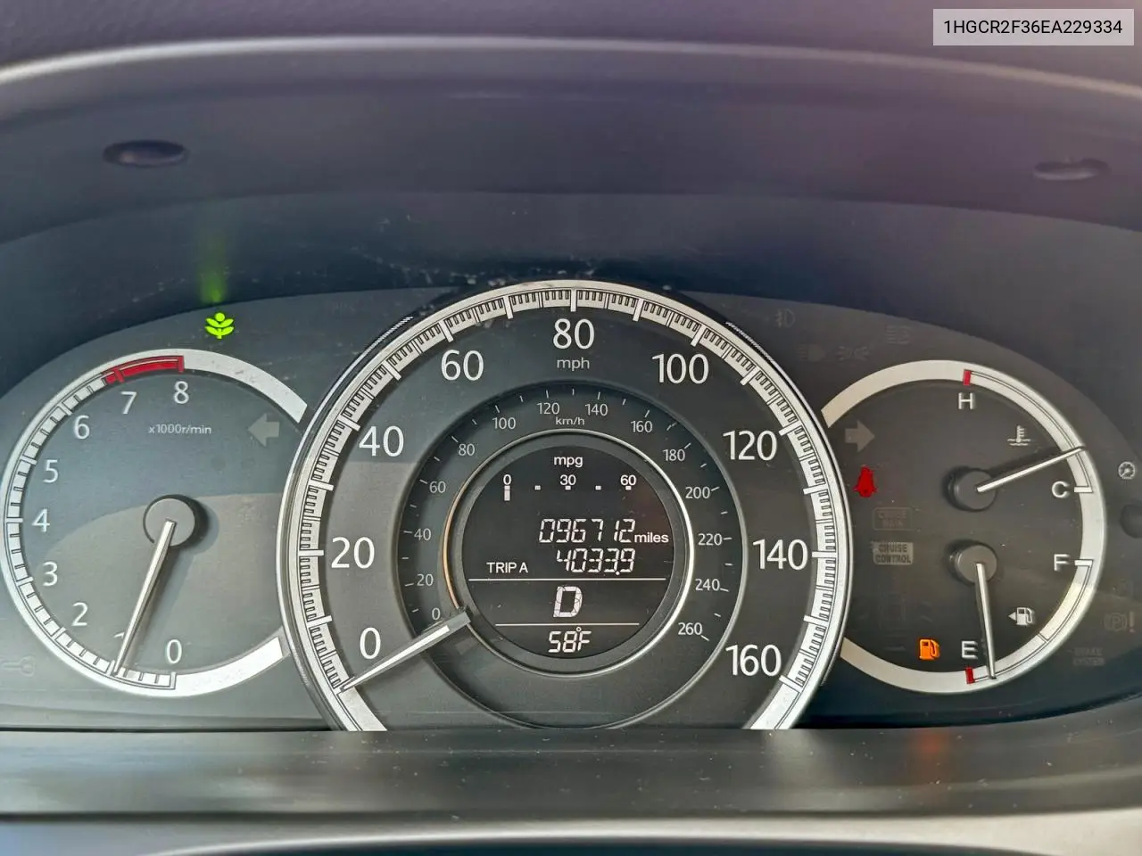 1HGCR2F36EA229334 2014 Honda Accord Lx