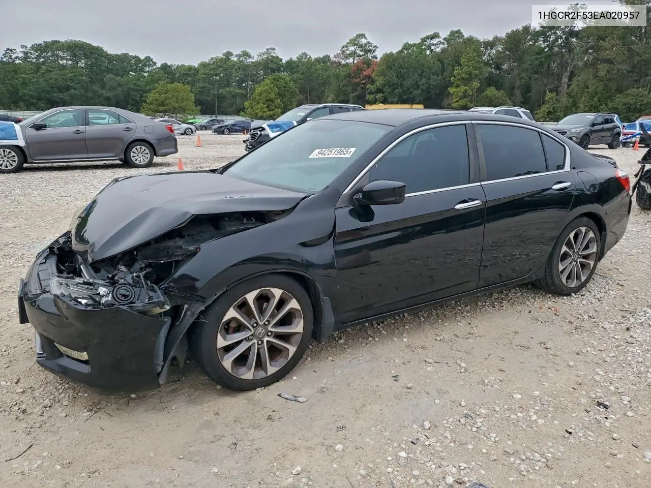 1HGCR2F53EA020957 2014 Honda Accord Sport