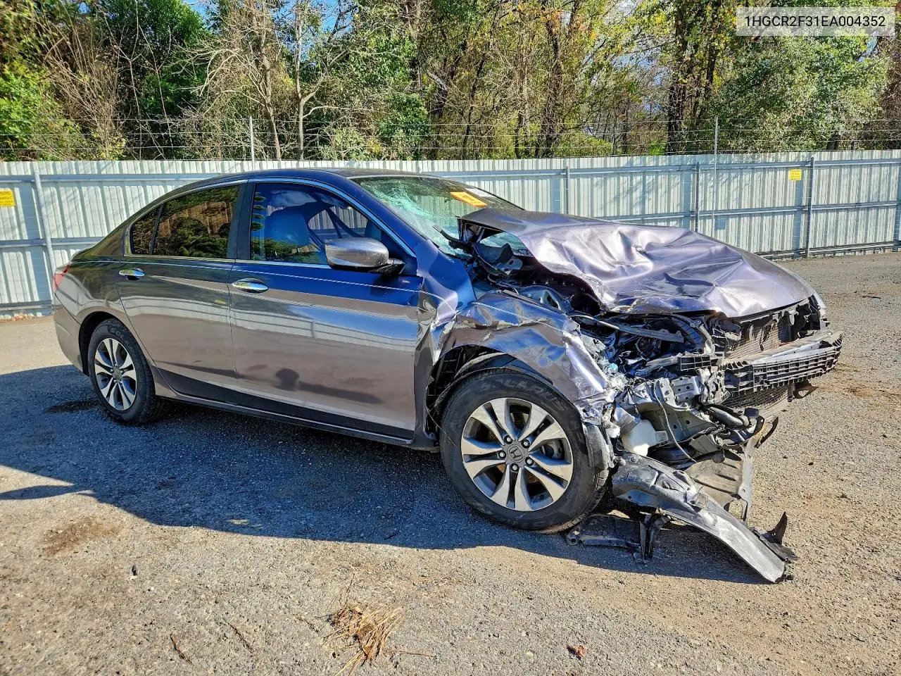 1HGCR2F31EA004352 2014 Honda Accord Lx
