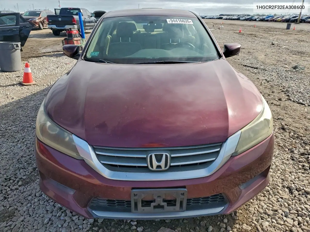 1HGCR2F32EA308600 2014 Honda Accord Lx