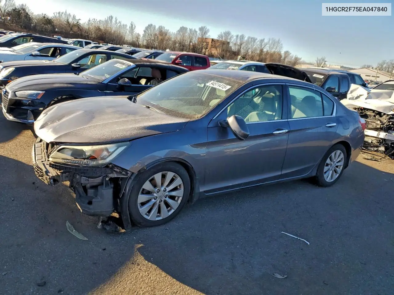 1HGCR2F75EA047840 2014 Honda Accord Ex