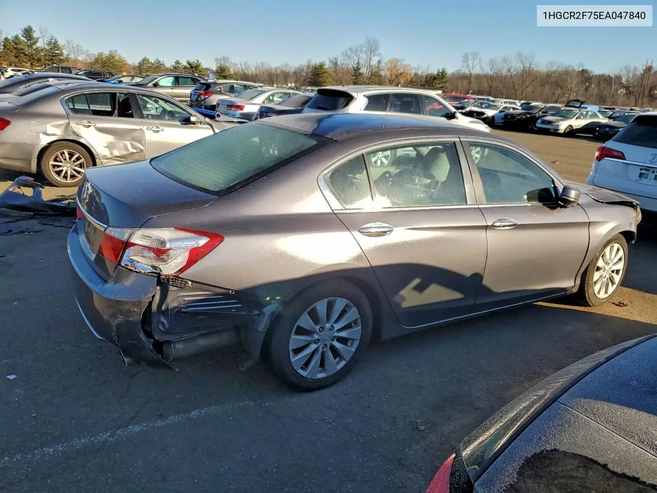 1HGCR2F75EA047840 2014 Honda Accord Ex