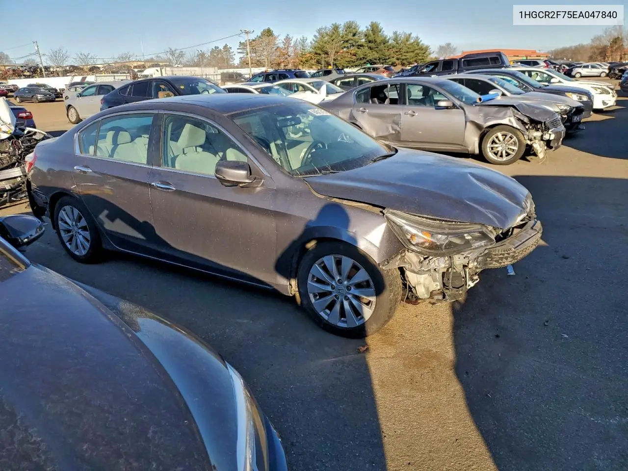 1HGCR2F75EA047840 2014 Honda Accord Ex