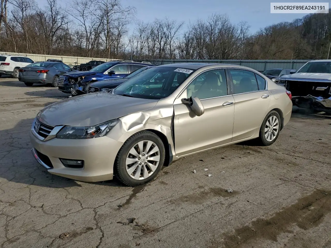 1HGCR2F89EA243191 2014 Honda Accord Exl