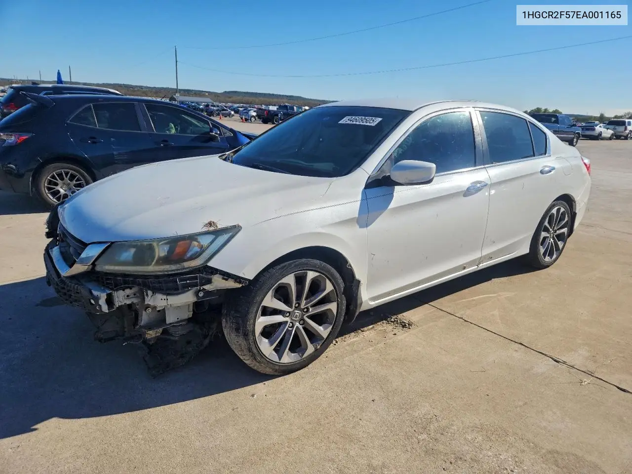 1HGCR2F57EA001165 2014 Honda Accord Sport