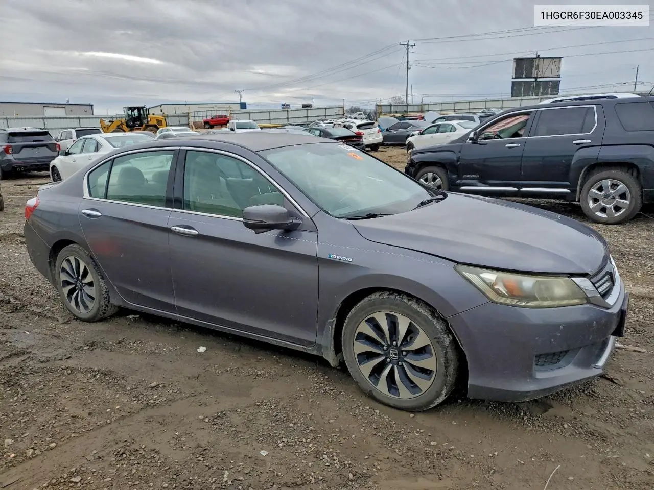 1HGCR6F30EA003345 2014 Honda Accord Hybrid
