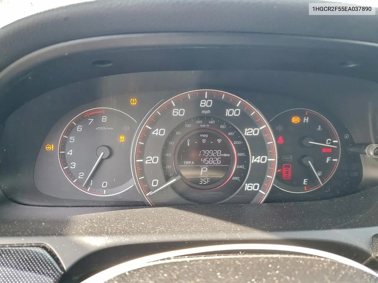 1HGCR2F55EA037890 2014 Honda Accord Sport