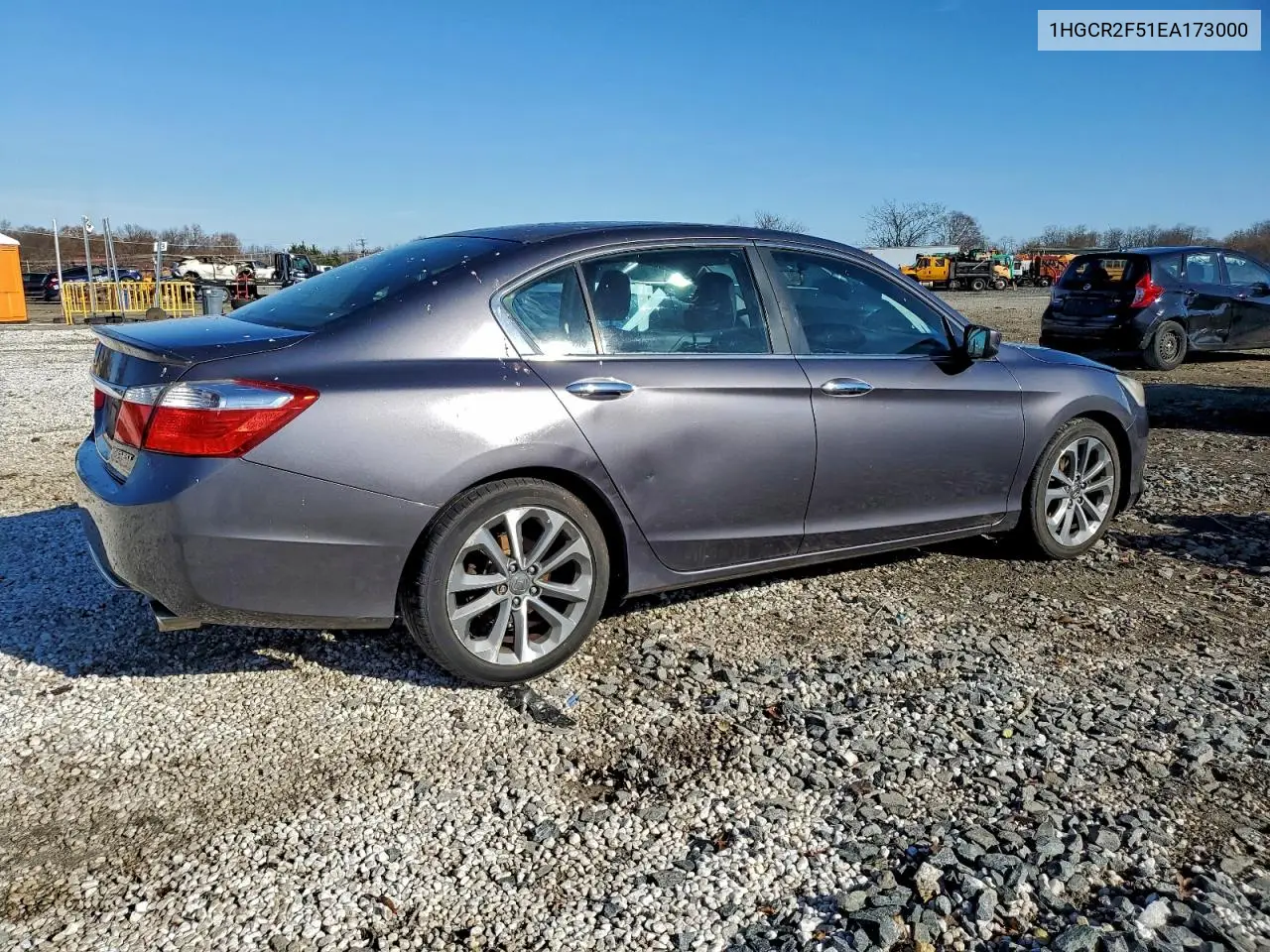 1HGCR2F51EA173000 2014 Honda Accord Sport