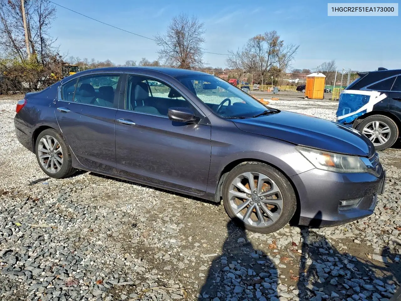 1HGCR2F51EA173000 2014 Honda Accord Sport