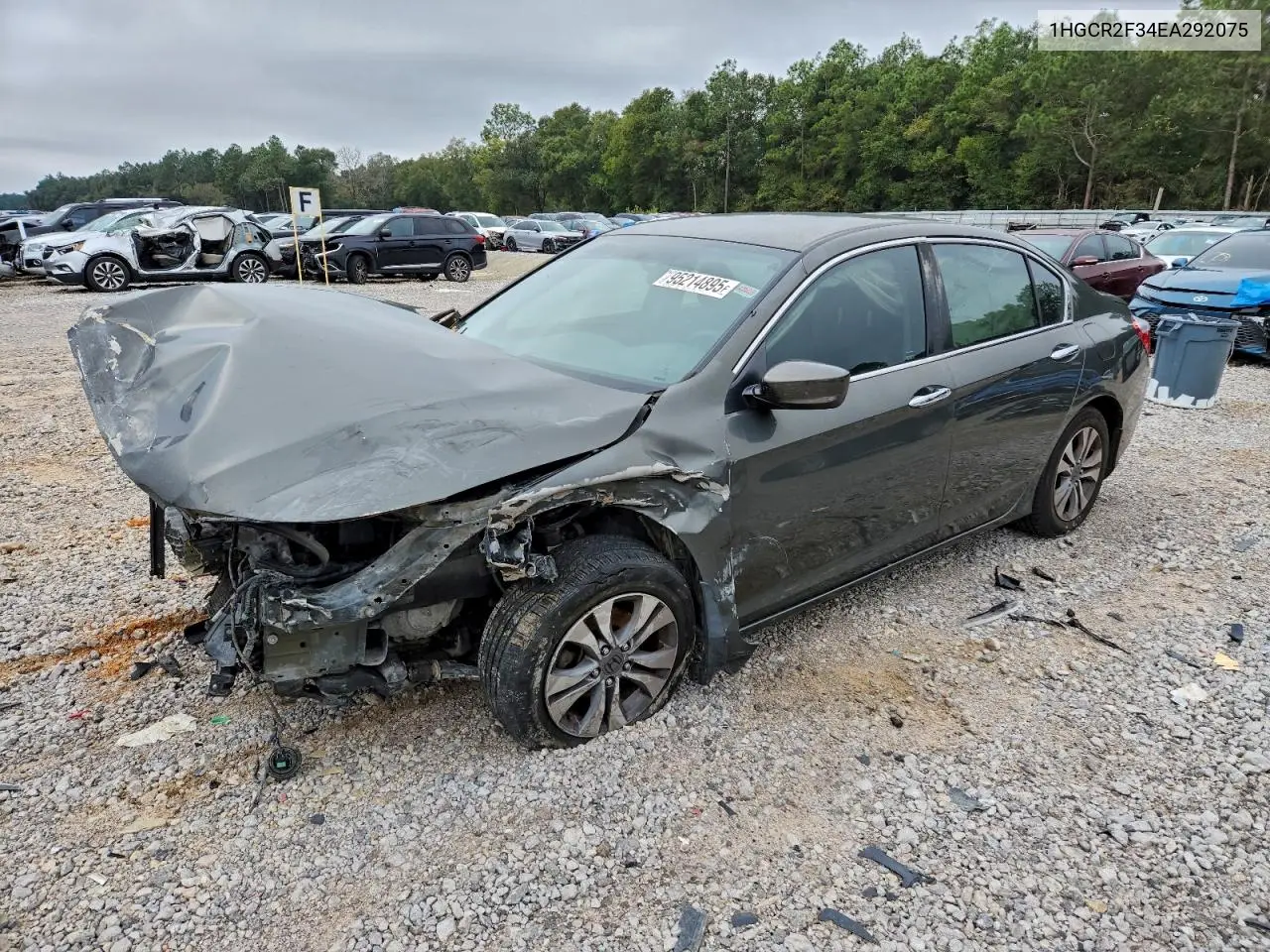 1HGCR2F34EA292075 2014 Honda Accord Lx