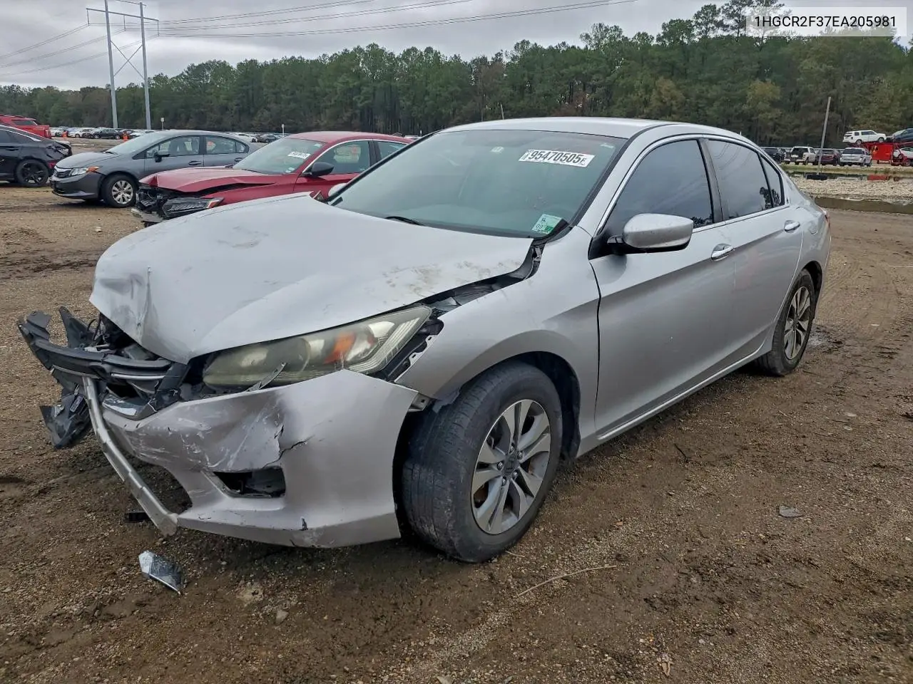 1HGCR2F37EA205981 2014 Honda Accord Lx