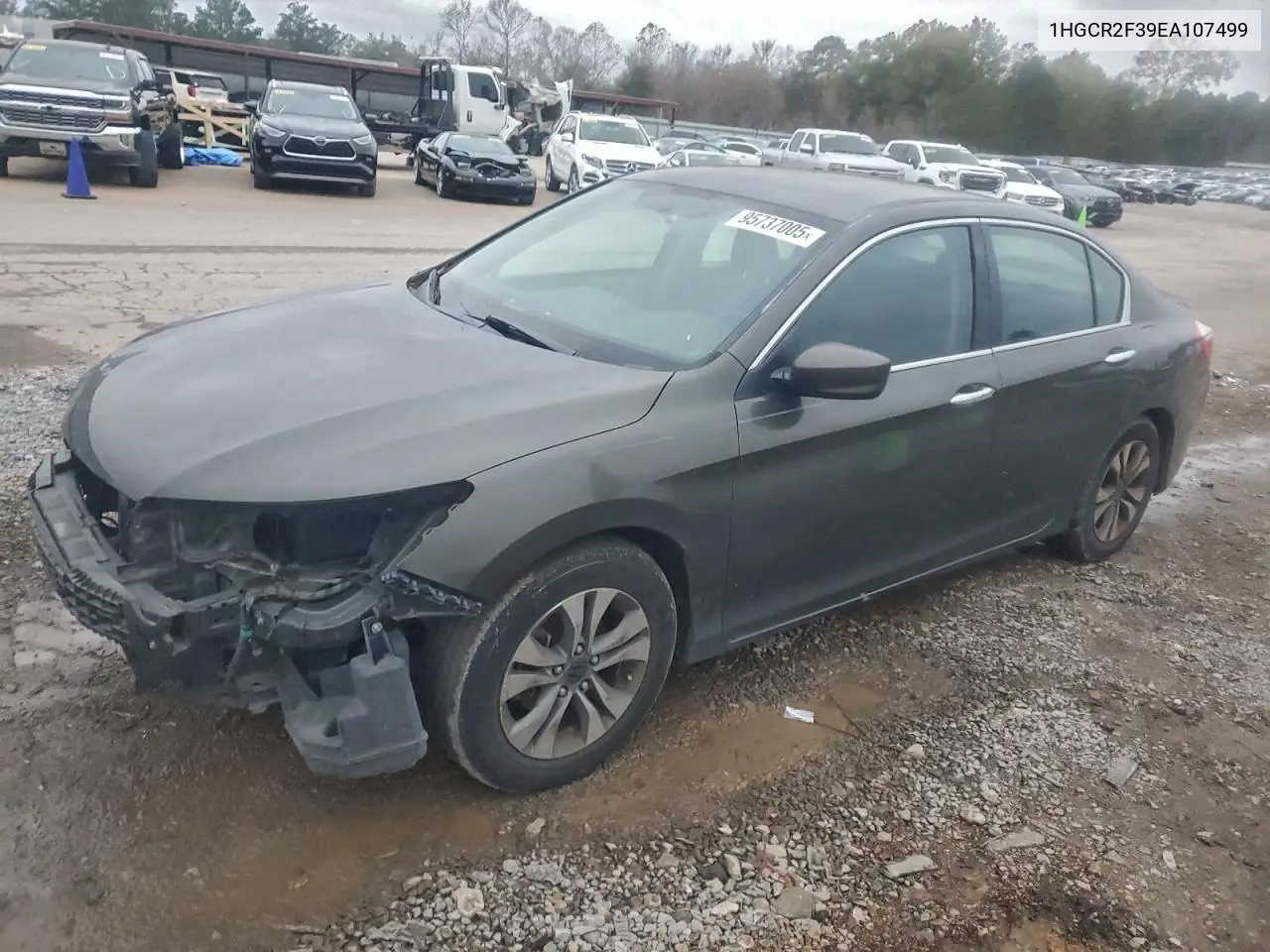 1HGCR2F39EA107499 2014 Honda Accord Lx