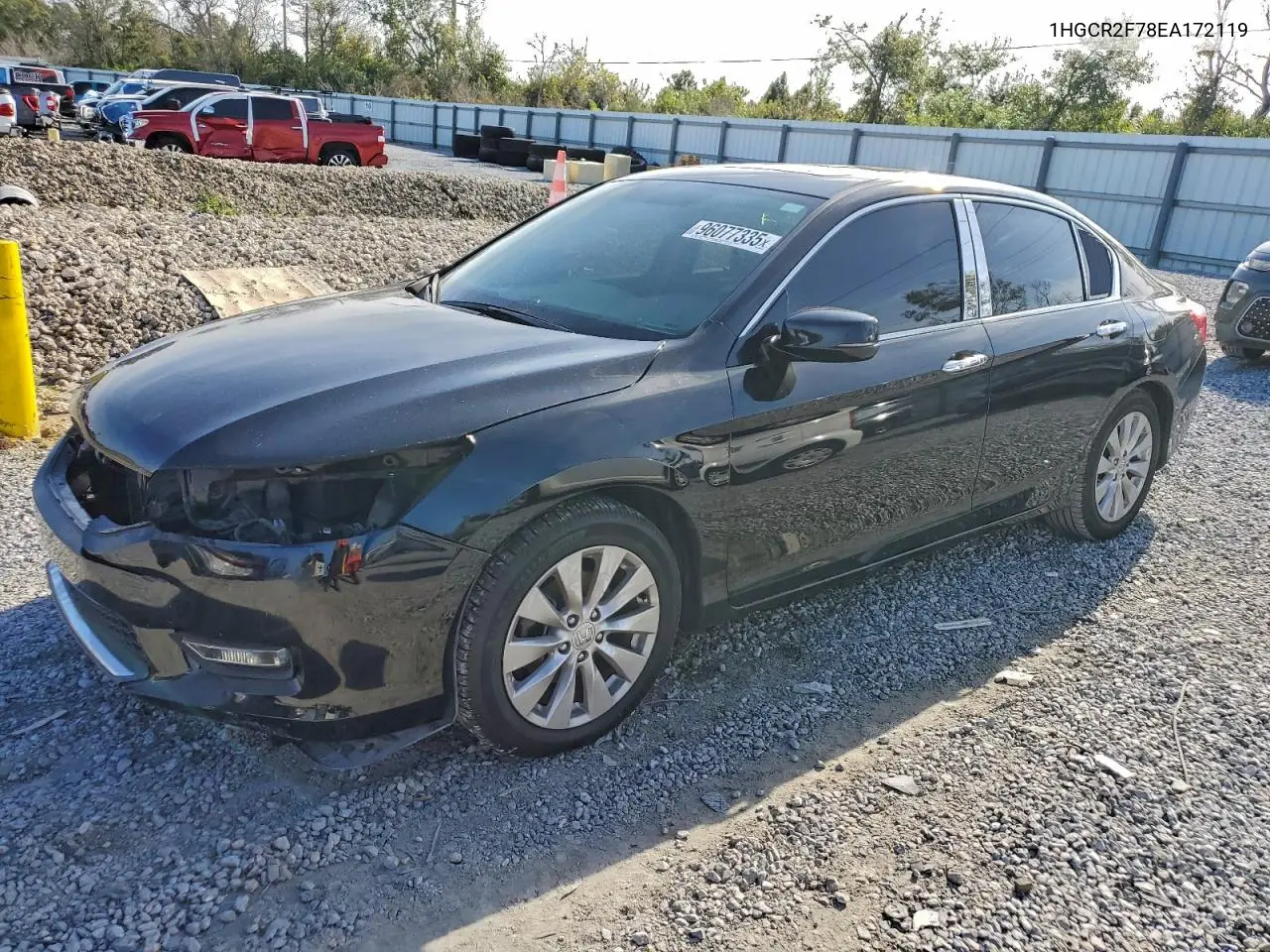 1HGCR2F78EA172119 2014 Honda Accord Ex
