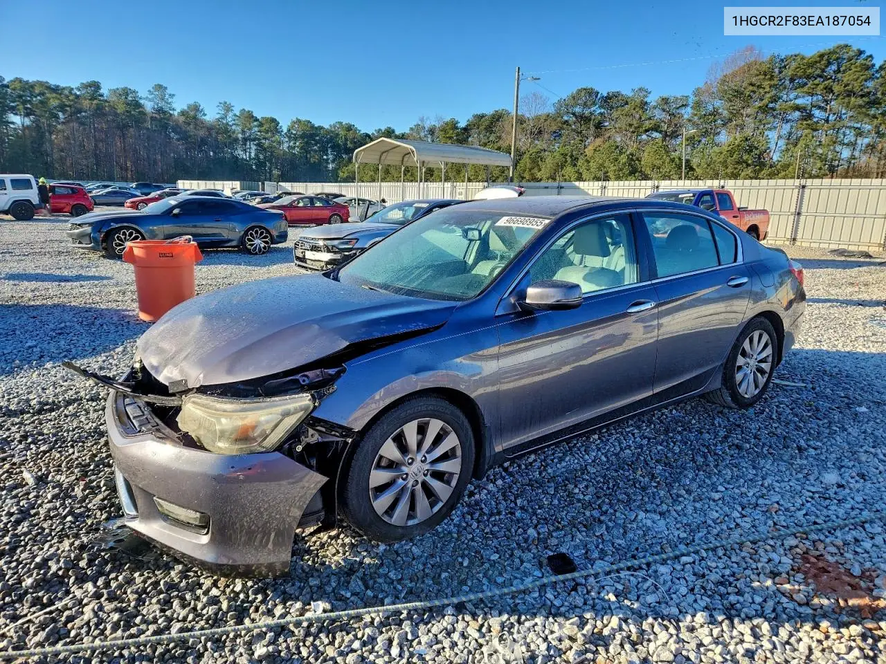 1HGCR2F83EA187054 2014 Honda Accord Exl