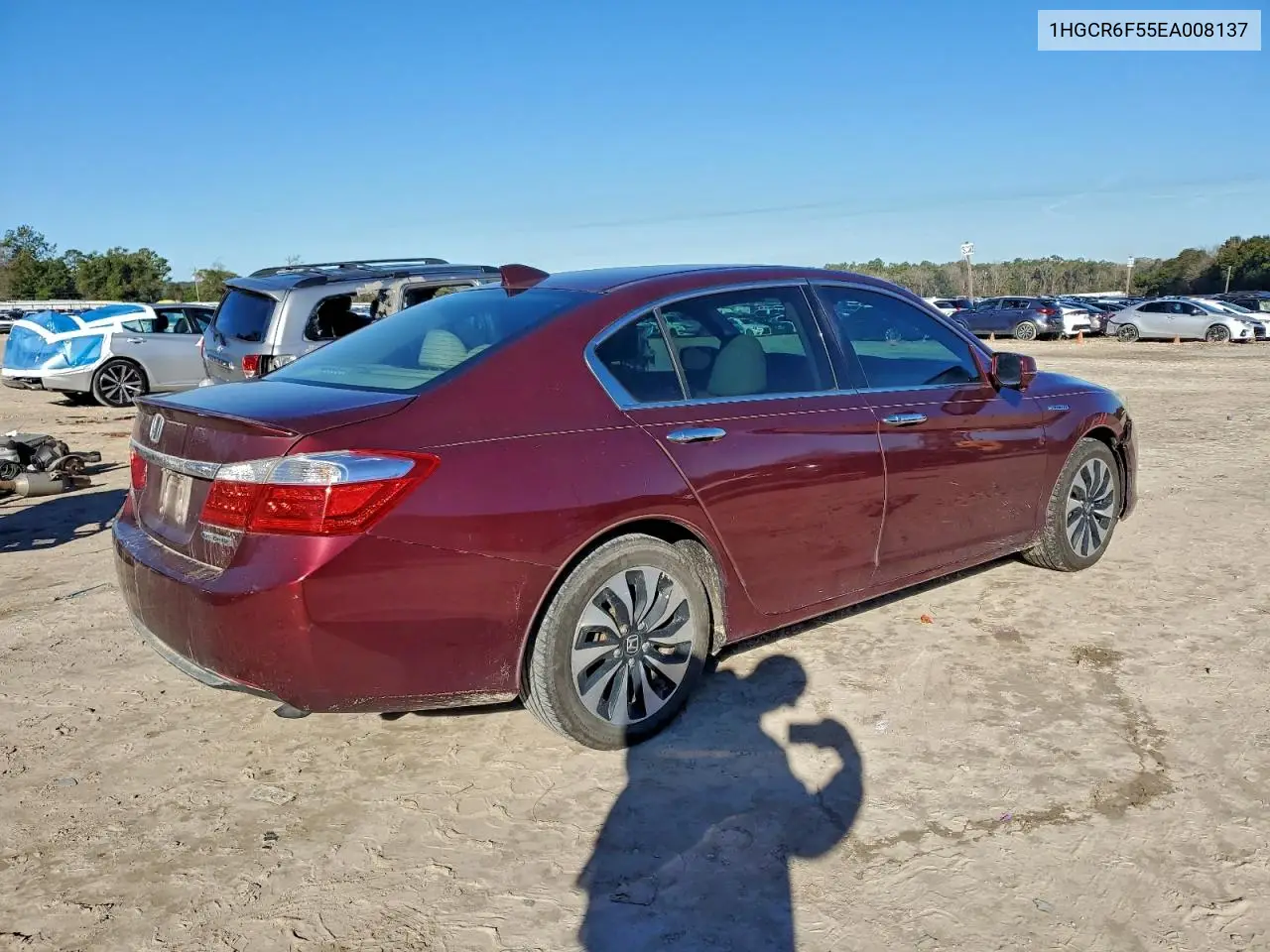 1HGCR6F55EA008137 2014 Honda Accord Hybrid Exl