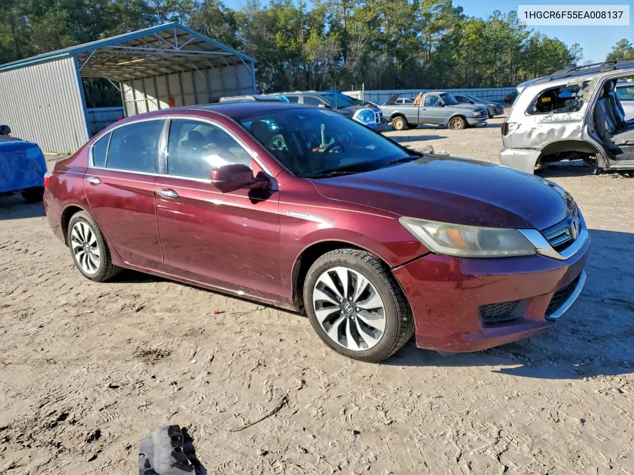1HGCR6F55EA008137 2014 Honda Accord Hybrid Exl