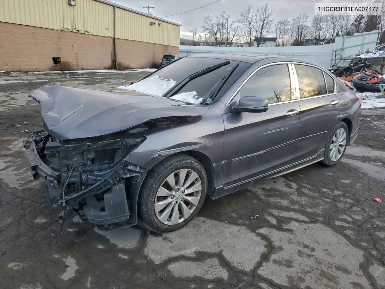 1HGCR3F81EA007477 2014 Honda Accord Exl